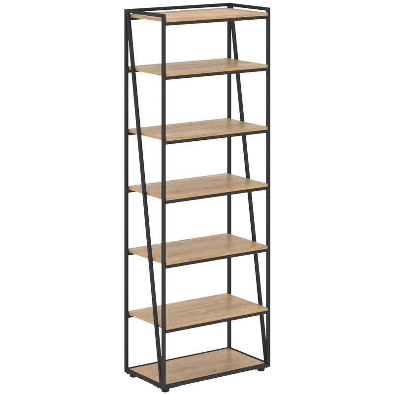 Изображение товара Стеллаж для документов Loftis LMHC 80 дуб бофорд черный 800х430х2253 мм