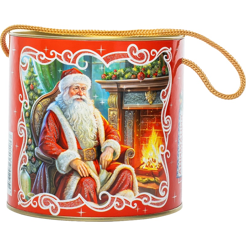 Изображение товара Новогодний сладкий подарок РОКО У камина 500 г комплект конфет ассорти