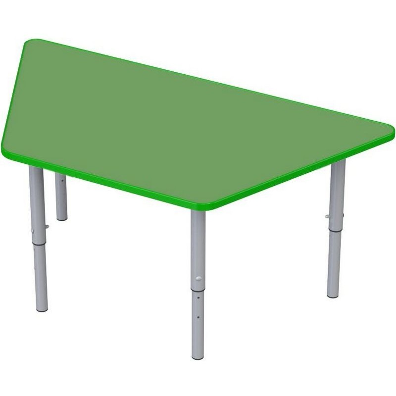 Изображение товара Стол трапеция МЦ-83-7 регулируемый, деревянный рабочий офисный со столешницей 16 мм