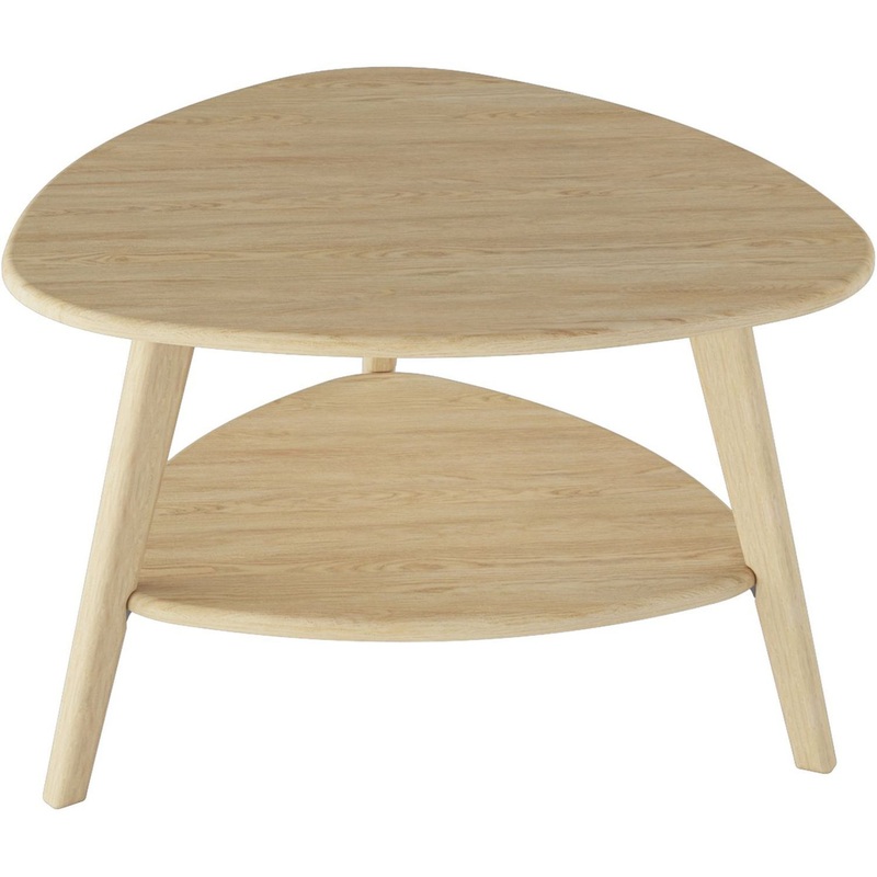 Изображение товара Журнальный столик Калифорния Бруклин из МДФ дуб янтарный 780x780x500 мм