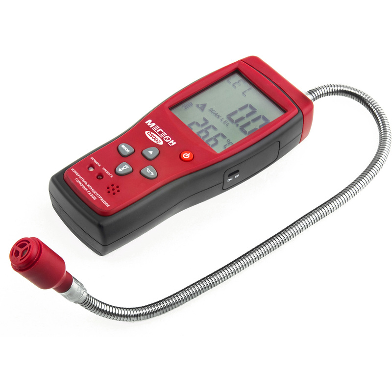 Изображение товара Детектор горючих газов Мегеон 08002 газоанализатор с сигнализацией и кейсом