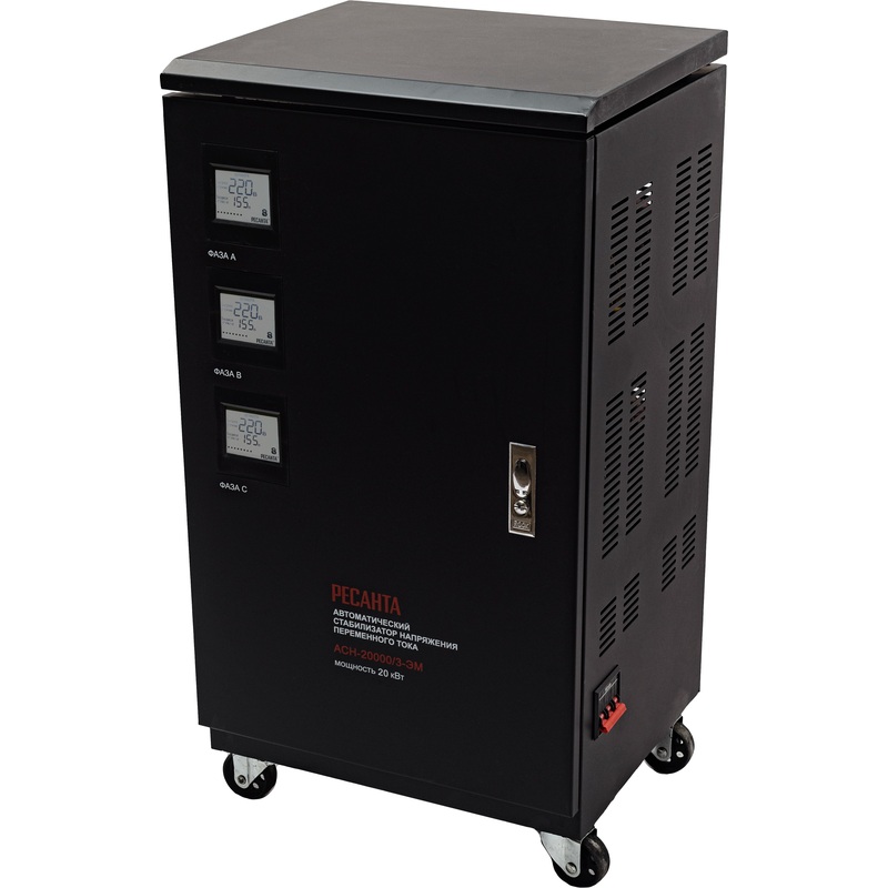Изображение товара Стабилизатор напряжения Ресанта АСН-20000/3 для трехфазных систем 20 кВт