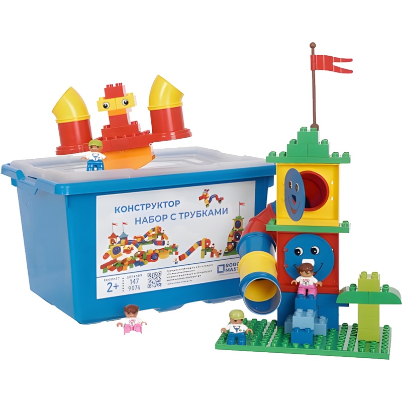 Изображение товара Конструктор робототехнический Robo Master duplo-nabor-s-trubkami-90 от 1.5 лет
