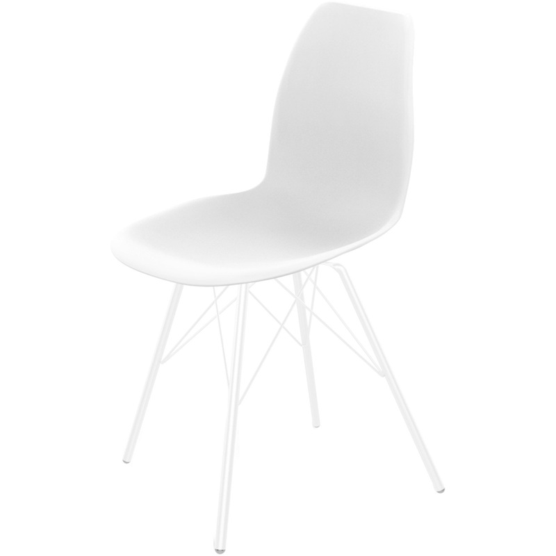 Изображение товара Обеденный стул Sheffilton SHT-ST29/S37 белый металл пластик для кафе дома