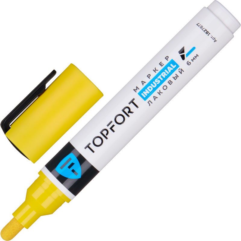 Изображение товара Маркер промышленный лаковый TOPFORT ZP1800 жёлтый 3-6 мм (1827877)