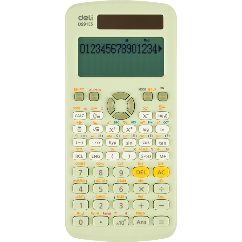 Изображение товара Научный калькулятор Deli ED991ES 10+2-разрядный 417 функций для учебы и работы