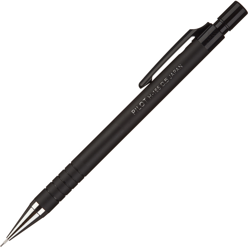 Изображение товара Механический карандаш Pilot H-165 черный 0.5 мм с ластиком и сменным стержнем