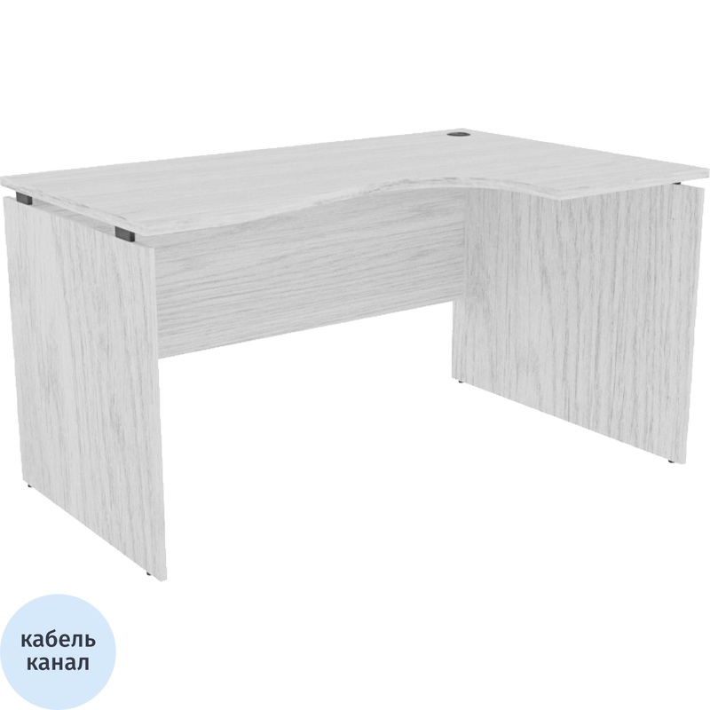 Изображение товара Стол эргономичный СК137R правый (Ясень Анкор белый, 1370х900х750 мм)