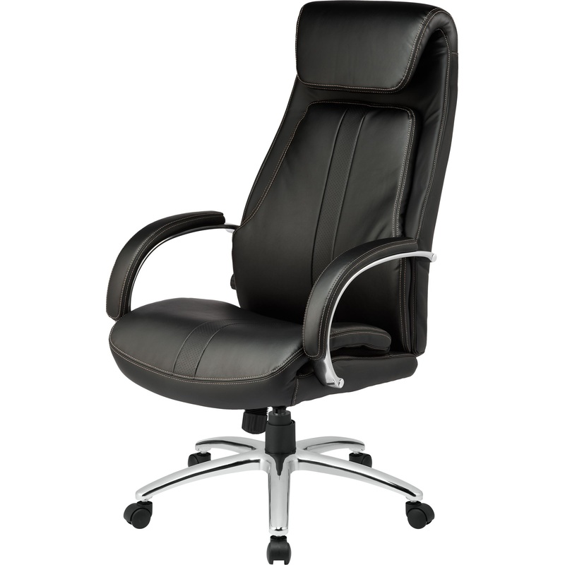 Изображение товара Кресло для руководителя Easy Chair 572 TR чёрное с экокожей и металлом