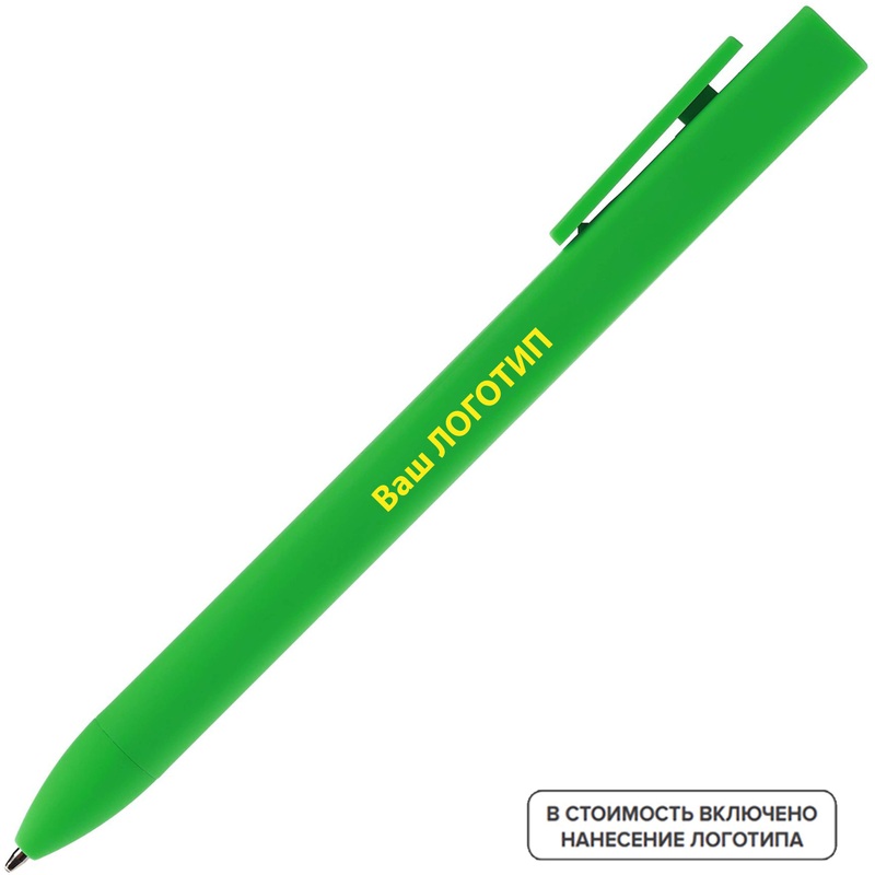Изображение товара Шариковая автоматическая ручка Swiper SQ с логотипом, зеленый корпус, 200 шт