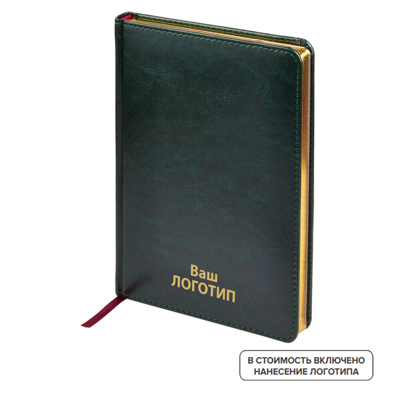 Изображение товара Недатированный ежедневник Bruno Visconti Sidney Nebraska А5 искусственная кожа зелёный