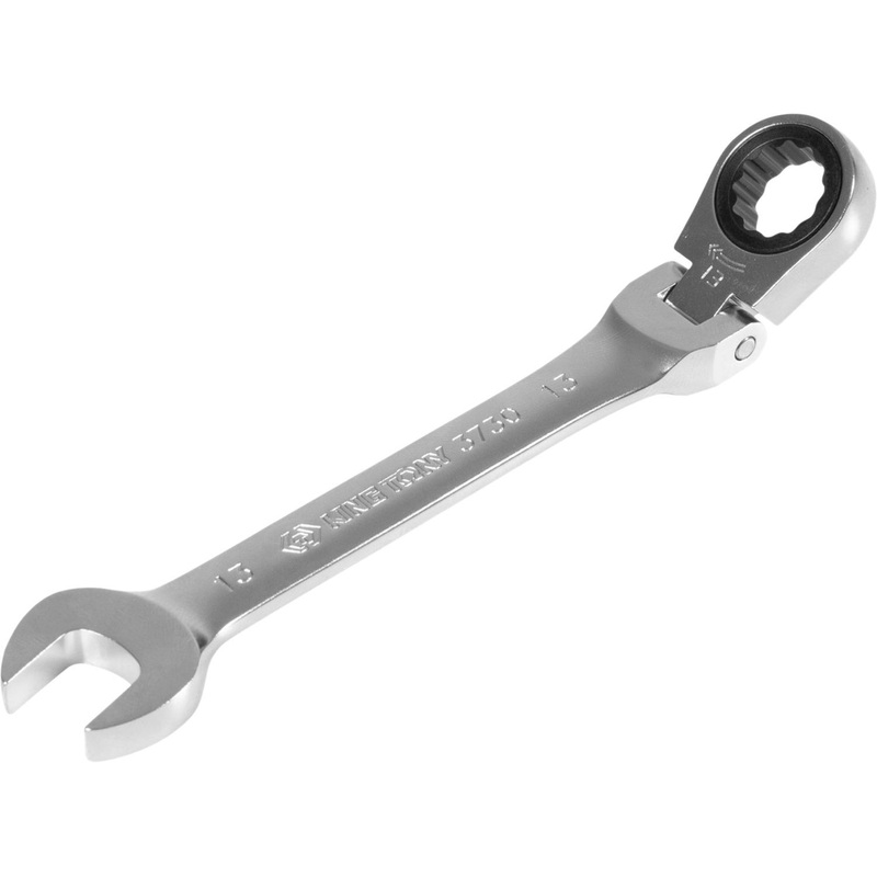 Изображение товара Комбинированный гаечный ключ King Tony 13 мм шарнирная трещотка