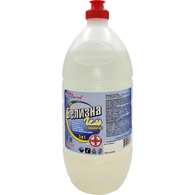 Изображение товара Отбеливатель Чистоделофф Белизна для белого белья/для дезинфекции гель 1 л (хлора 15-30%)