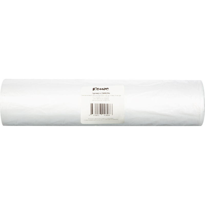 Изображение товара Пакет фасовочный ПНД 25х40 см, 10 мкм, прозрачный, 250 штук