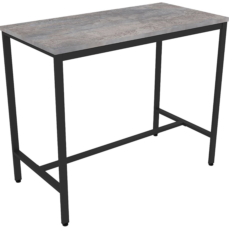 Изображение товара Барный стол Престо-100-60 базальт металлический каркас стиль лофт минимализм