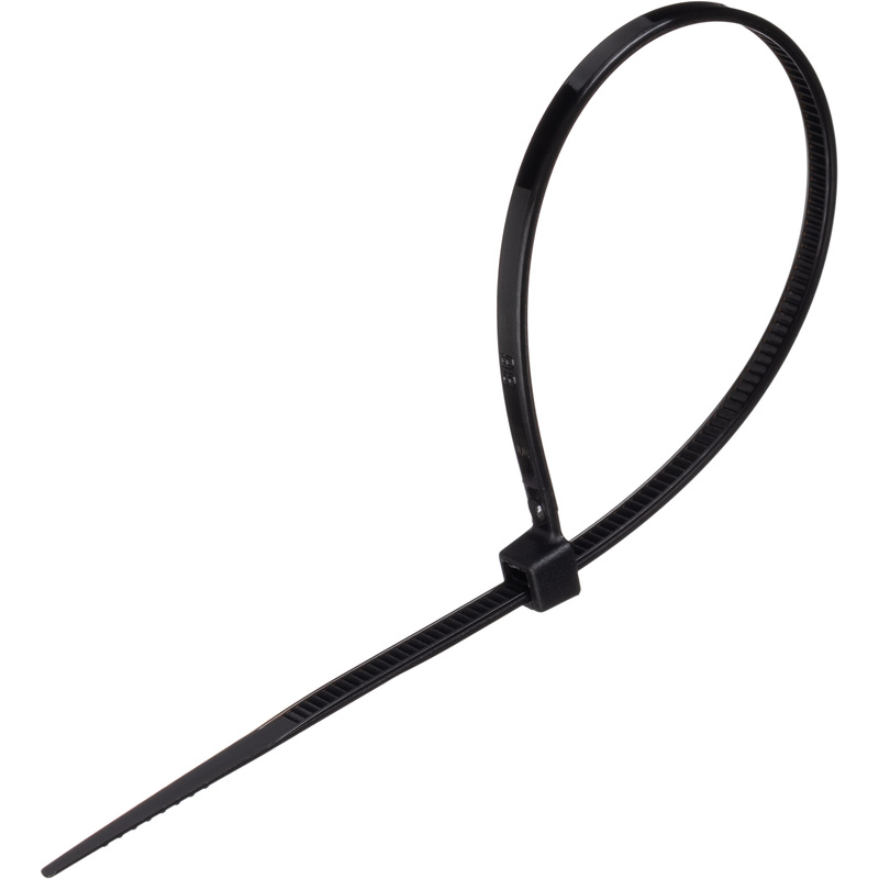 Изображение товара Стяжка хомут BigTech 150x2.5 мм черная 100 штук в упаковке