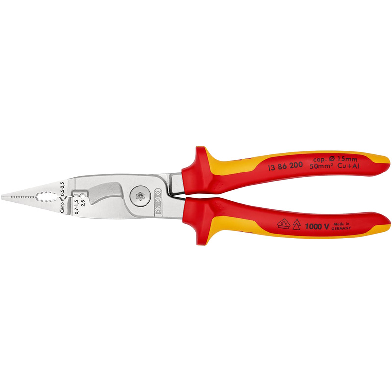 Изображение товара Клещи электромонтажные Knipex (KN-1386200SB)