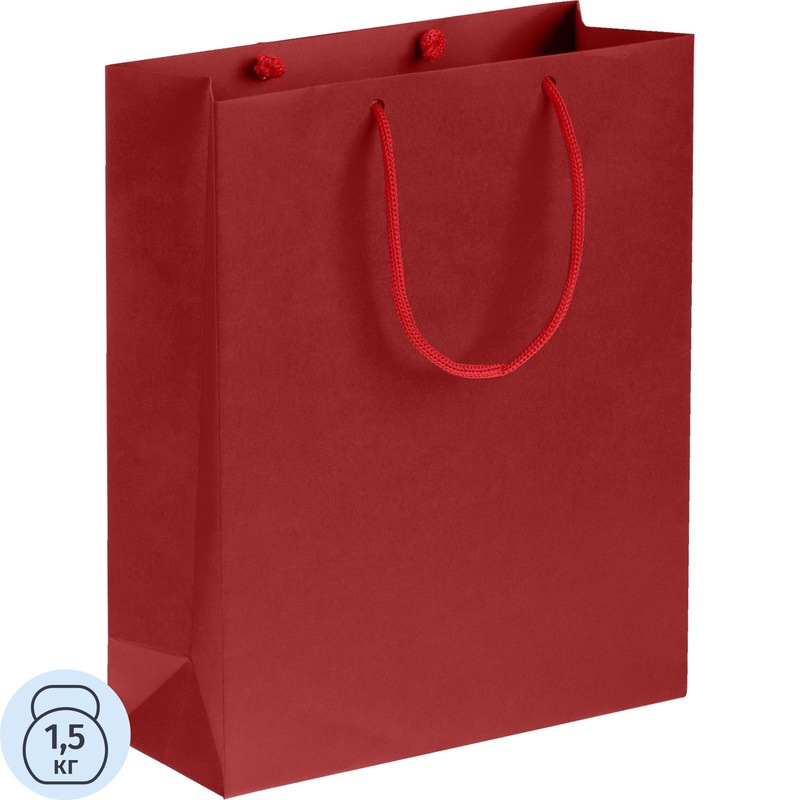 Изображение товара Подарочный пакет Проект 111 Wide 28x23x9.2 см красный из бумаги с ручками