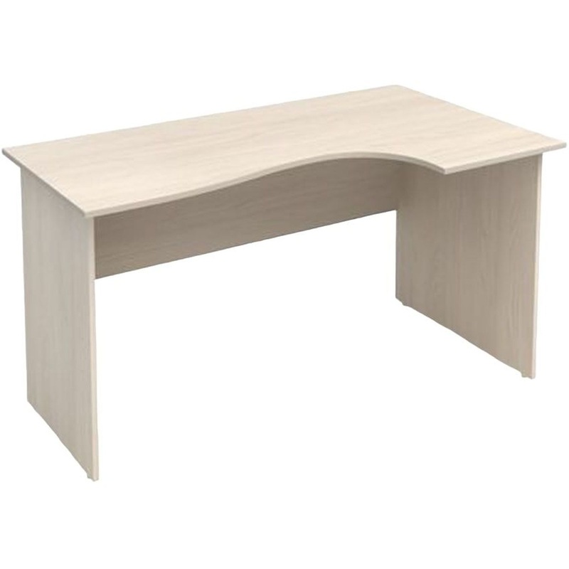 Изображение товара Уценка эргономичный стол Канц СК30.15 правый дуб молочный 1400x800x750 мм