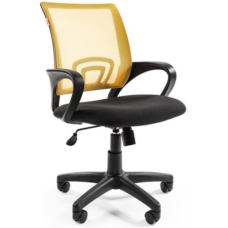 Изображение товара Офисное кресло Комус Мебель Easy Chair 304 жёлтое/чёрное с механизмом Top Gun