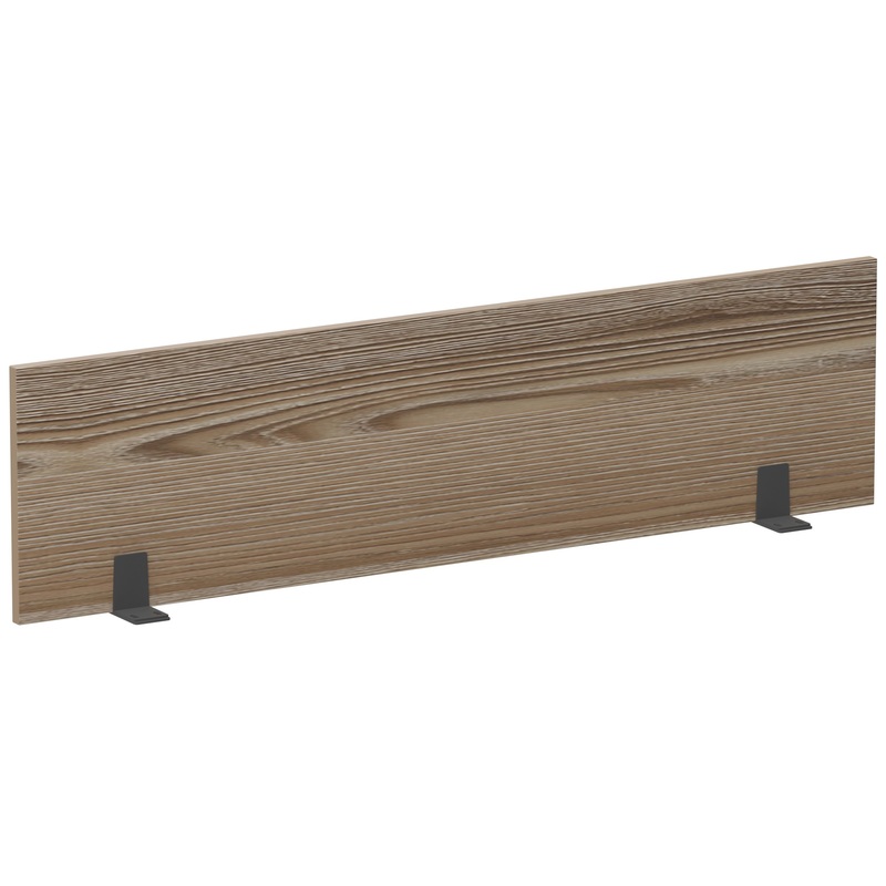 Изображение товара Экран к столу Аргентум с креплением фронтальный (дуб сафари/антрацит, 1200х25х350 мм)