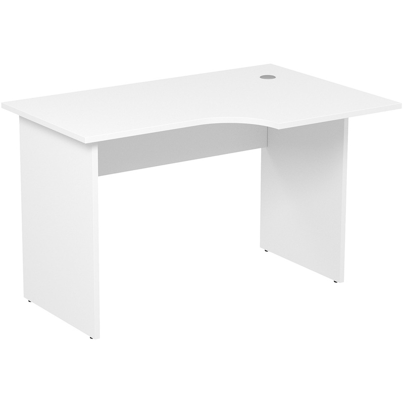 Изображение товара Стол криволинейный 2С.044 правый (белый, 1200х800х750 мм)