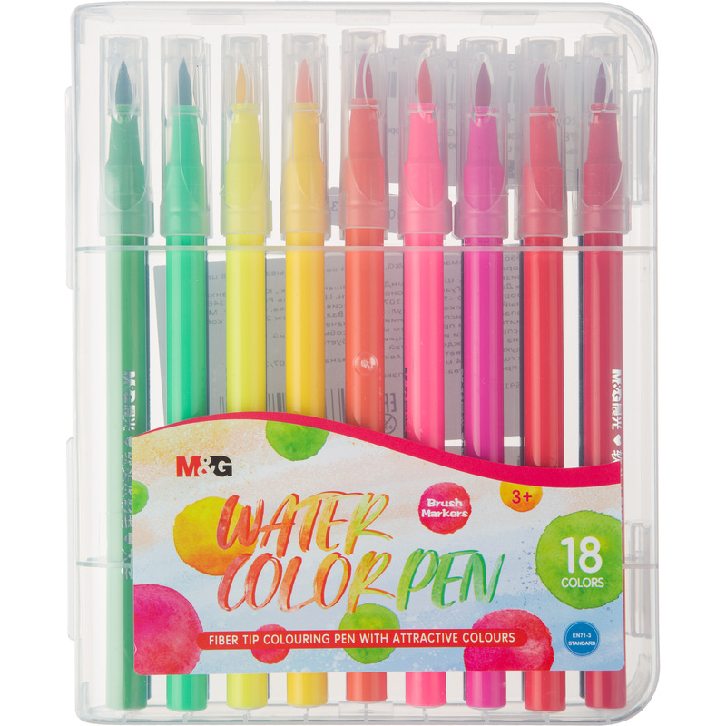 Изображение товара Фломастеры M&G 18 цветов с вентилируемыми колпачками