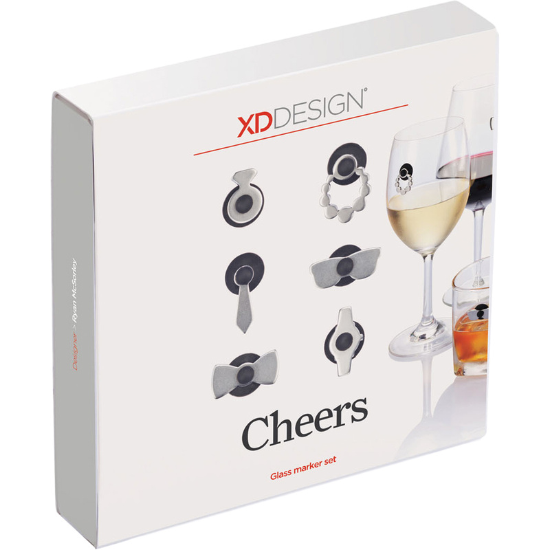 Изображение товара Набор маркеров для бокалов Cheers из нержавеющей стали