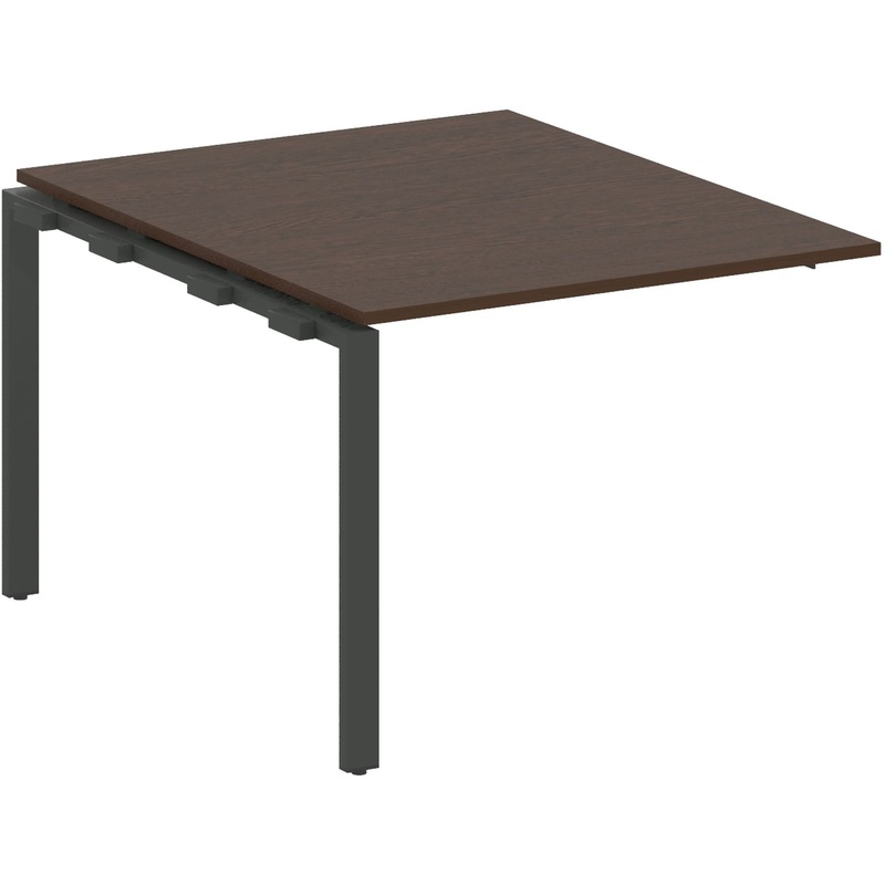 Изображение товара Элемент для стола переговоров Metal System Style БП.ППРГ-1 (венге цаво/антрацит, 1000x1235x750 мм)