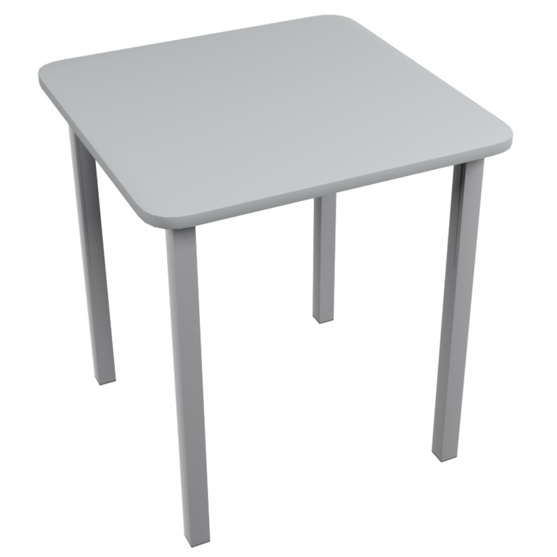 Изображение товара Стол прямой(серый, 700х700х750 мм)