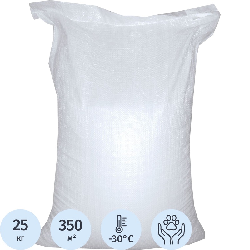 Изображение товара Противогололёдный реагент 25 кг до -30С для улицы
