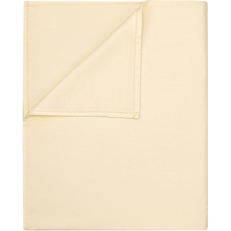 Изображение товара Простыня Monocolor 240x220 см сатин 125 г/кв.м кремовая высокая качество Россия
