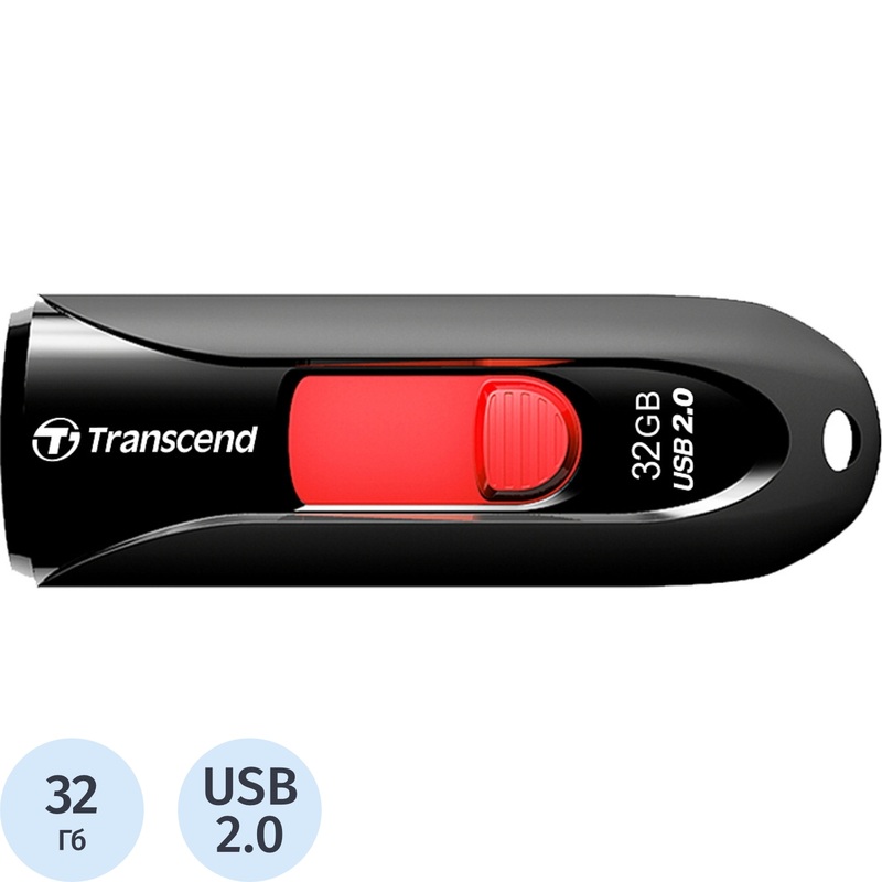 Изображение товара Флешка USB 2.0 32 ГБ Transcend JetFlash 590 (TS32GJF590K)