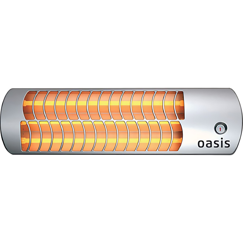 Изображение товара Обогреватель инфракрасный Oasis IV-18 серый 1800 Вт кварцевый настенный быстрое нагревание