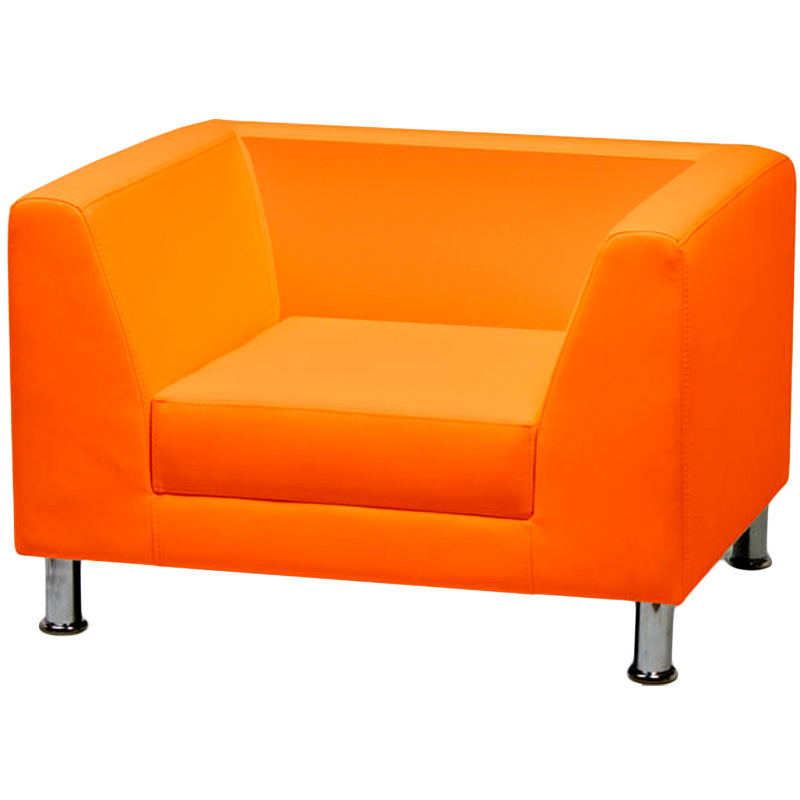 Изображение товара Кресло Evolution оранжевое искусственная кожа стиль минимализм размеры 620 мм