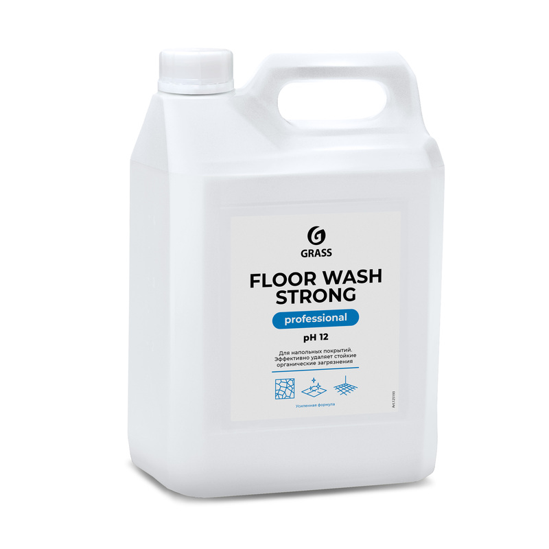 Изображение товара Средство для машинной и ручной мойки водостойких полов Grass Floor Wash Strong 5.6 кг (концентрат)