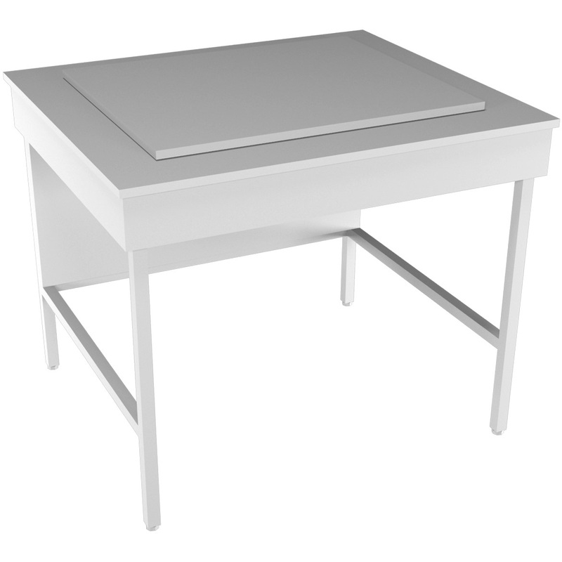 Изображение товара Стол для центрифуги НВ-800 СЦм серый 860х750х750 мм с бетонной плитой