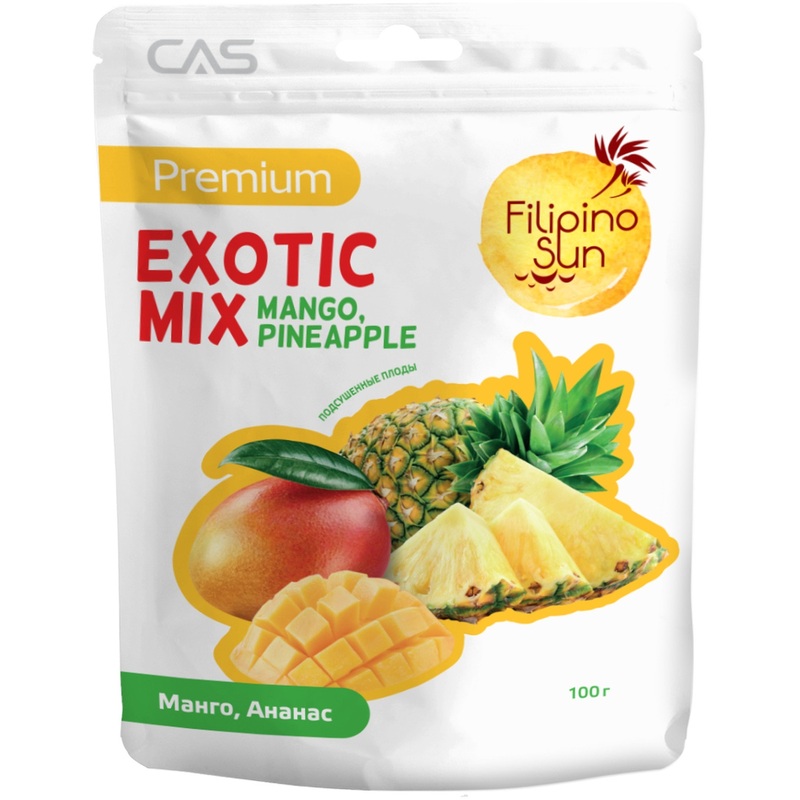Изображение товара Фруктовая смесь Filipino Sun Экзотик манго-ананас 100 г