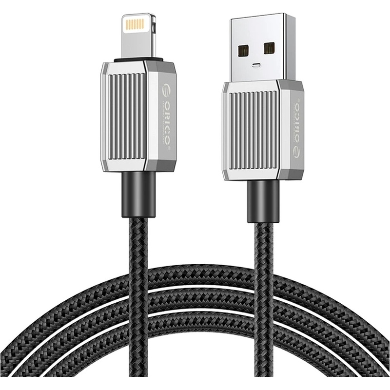 Изображение товара Кабель Orico USB Type-A - Lightning 1.5 метра (ORICO-GQZ12-15-BK-BP)