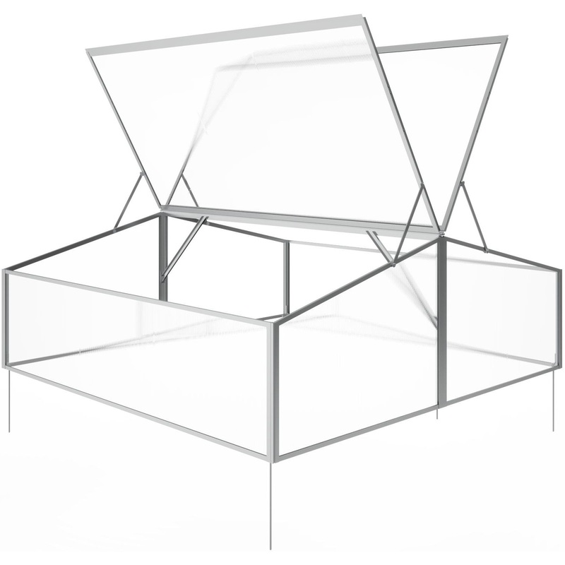 Изображение товара Теплица Klesto GH95 антрацит 970х950х400 мм легкая и быстрая сборка