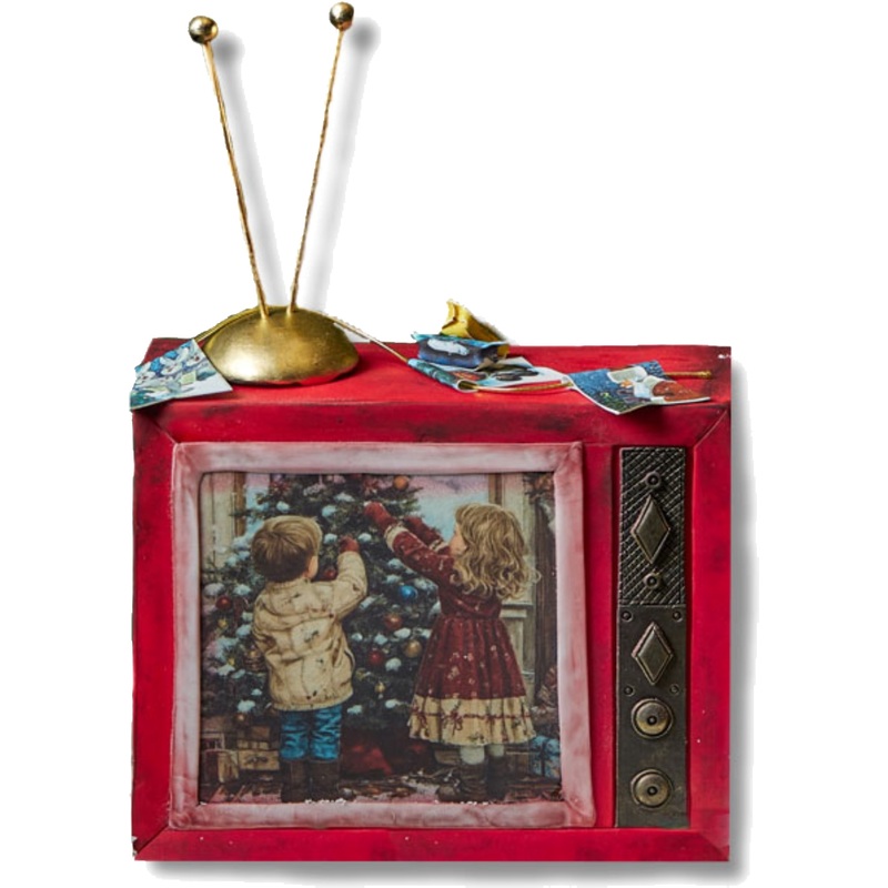 Изображение товара Стильный праздничный торт в виде телевизора с начинкой эстерхази 2 кг