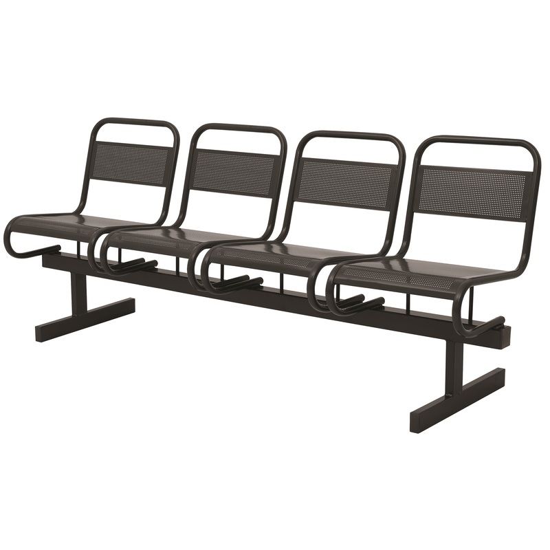 Изображение товара Многоместная секция Раунд СМ119-04 перфорированная черная из металла