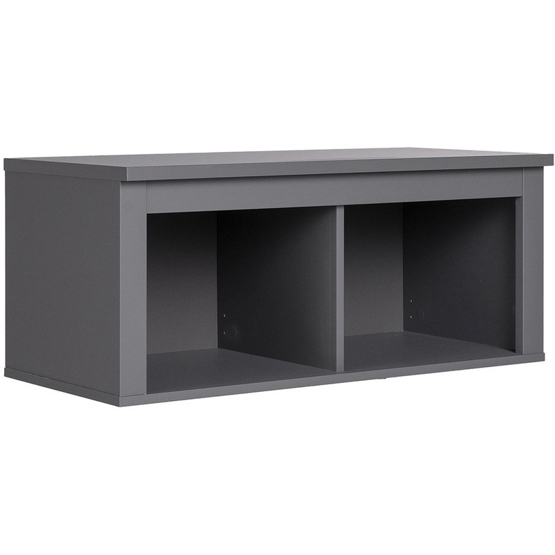 Изображение товара Навесная полка ГУД ЛАКК Сага серый 904х414х380 мм для дома и офиса