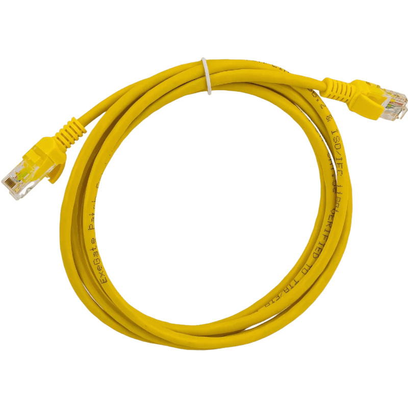 Изображение товара Патч-корд витая пара ExeGate UTP-RJ45-RJ45-5e 2 метра желтый