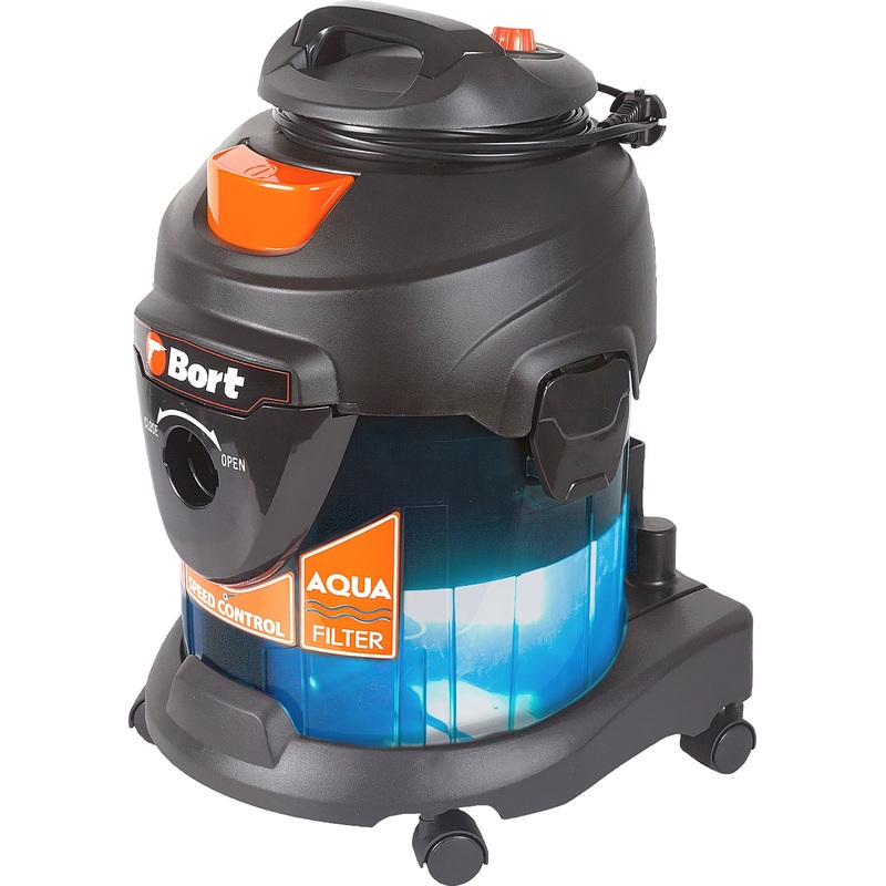 Изображение товара Строительный пылесос Bort BSS-1415-AQUA с аквафильтром и HEPA
