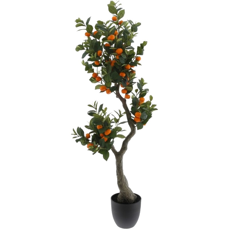 Изображение товара Дерево искусственное в горшке Мандарин 156 см