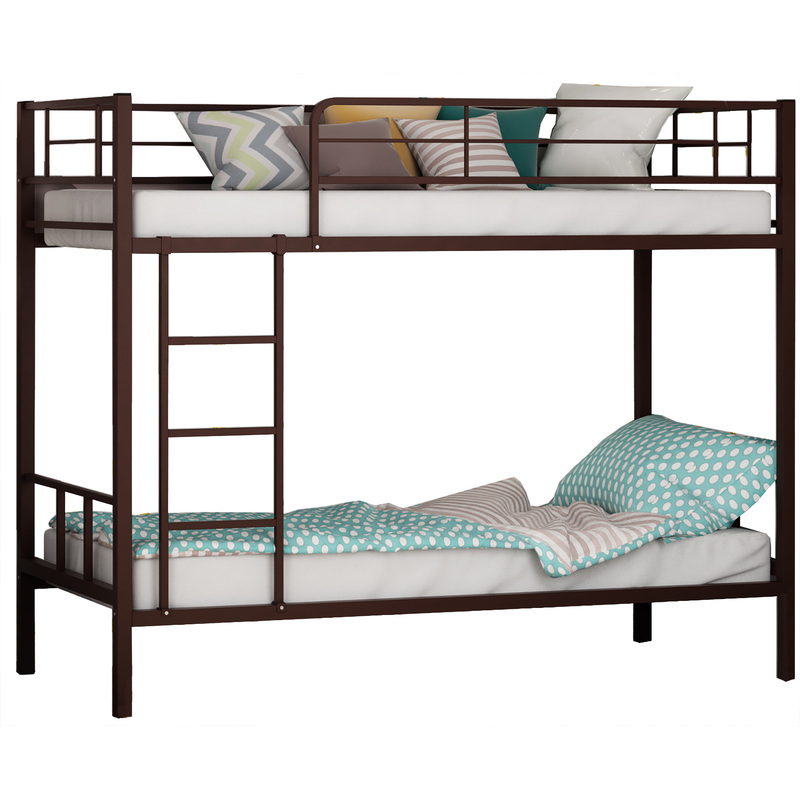 Изображение товара Металлическая двухъярусная кровать Севилья-2 коричневая