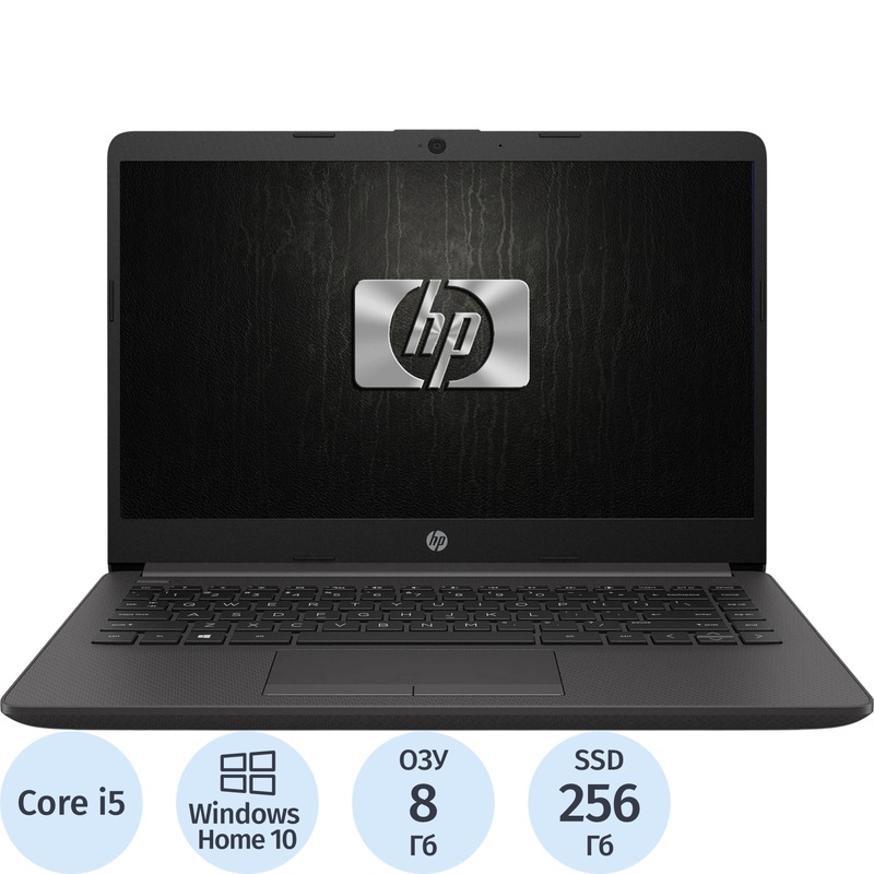 Изображение товара Ноутбук HP 240 G8 14 черный Core i5 8ГБ SSD 256ГБ Windows 10