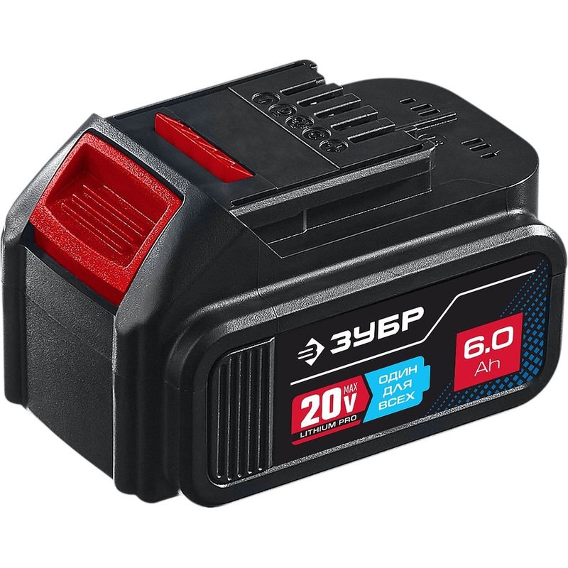 Изображение товара Аккумулятор Зубр Профессионал (20 В, 6 Ач, Li-ion, ST7-20-6)