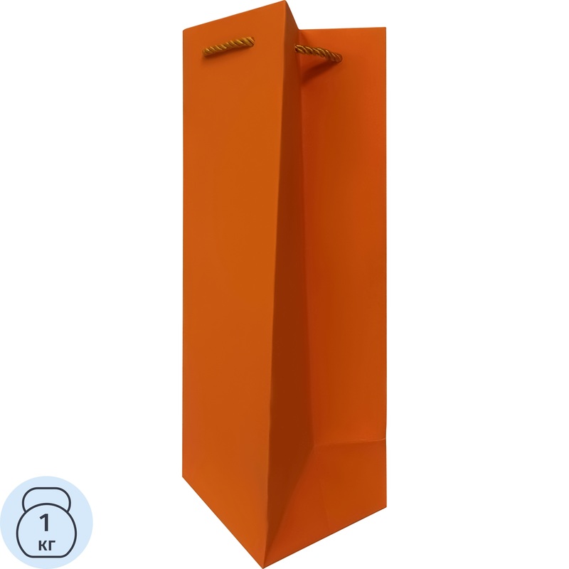 Изображение товара Подарочный пакет под бутылку ТКММSPB26-Orange (36x12x12 см), яркий и прочный Изображение товара Подарочный пакет под бутылку ТКММSPB26-Orange (36x12x12 см), яркий и прочный